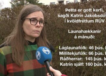 FORMAÐUR V.G. FAGNAR 165.000,- OG TELUR ÞAÐ EÐLILEGA HÆKKUN NÚ