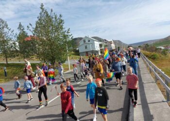 Gleðigangan í Patreksfirði í gær