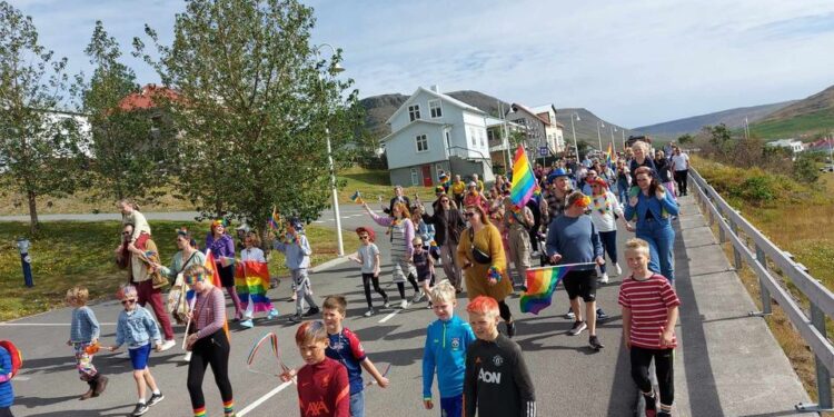 Gleðigangan í Patreksfirði í gær