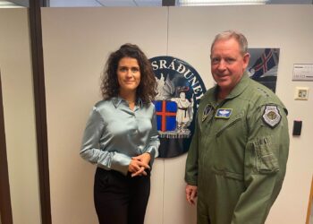 Yfirmaður flugherstjórnar í heimsókn á Íslandi