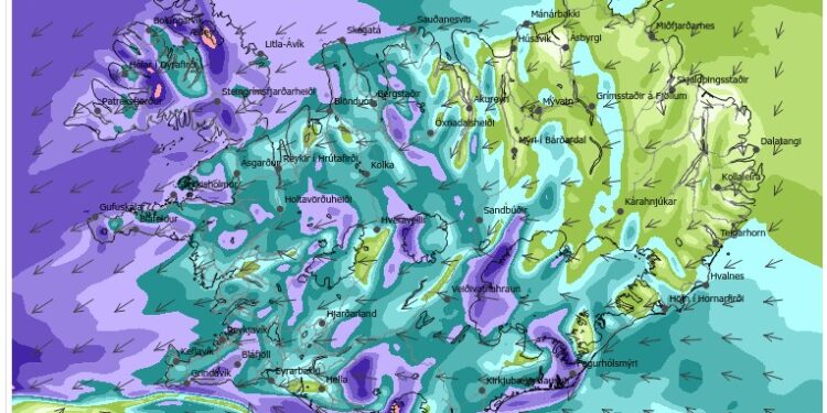Næstu lægð fylgir stormur og jafnvel rok
