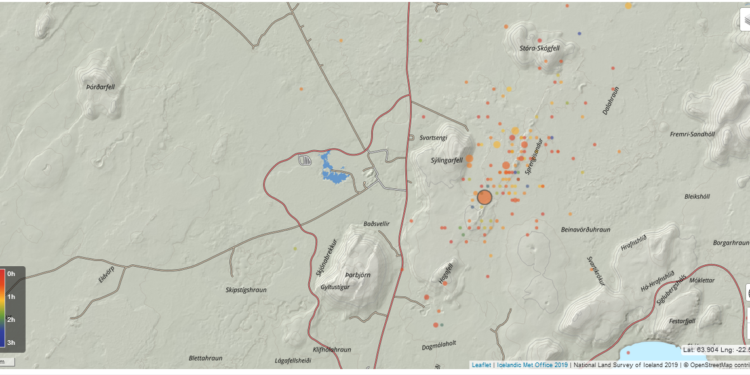 170 jarðskjálftar á kvikuganginum fyrir norðan Grindavík