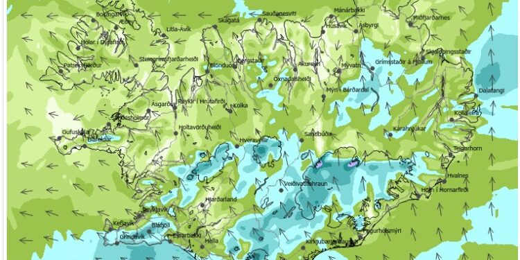 Önnur lægð nálgast úr suðri