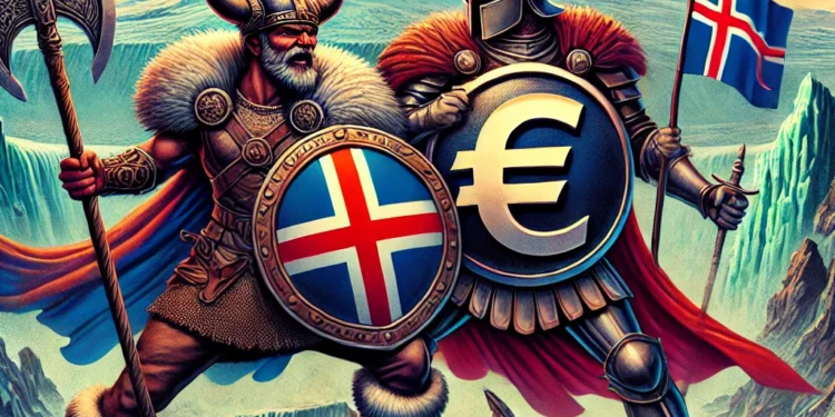 Ætti Ísland að halda íslensku krónunni eða taka upp evru? Hvort er betra fyrir fólkið í landinu? Hvort er betra fyrir stóru fyrirtækin?