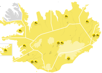 Gul veðurviðvörun um allt land – nokkrar lægðir á ferðinni