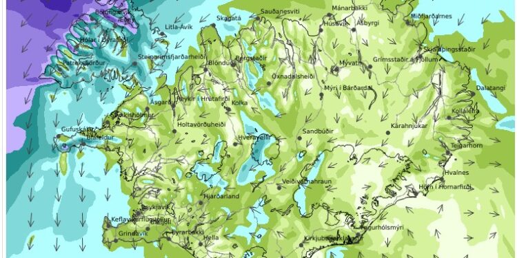 Lægðir eru á sveimi í kringum Ísland