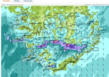 Sunnan strekkingur víða um land