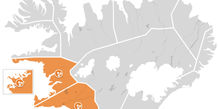 Appelsínugul viðvörun: Höfuðborgarsvæðið, Suðurland og Faxaflói