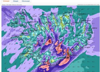 Stormur og rok á morgun – 28 m/s