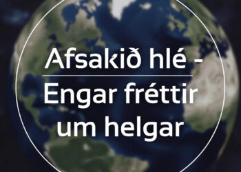 Engar sjónvarpsfréttir um helgar