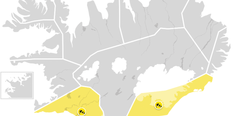Gul viðvörun og kröpp og djúp lægð nálgast