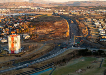 Fram­kvæmd­um við Arnar­nesveg miðar vel áfram