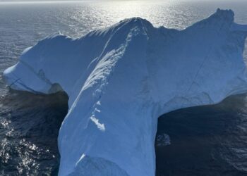 Borgarísjakar 55 mílur frá landi