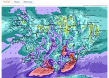 Lægir 22. mars en svo koma lægðirnar í röðum