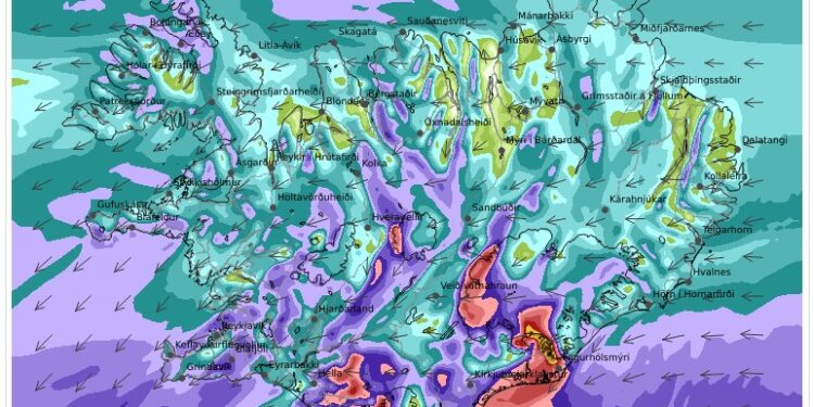 Lægir 22. mars en svo koma lægðirnar í röðum